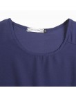 Koszule damskie modne T-shirty koszule damskie zaklęcie kolor pasek pani z krótkim rękawem Plus Size luźne rozmiar S-XXXL topy k