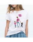 Kobiety T Shirt Mama i dzieci szczęśliwy czas na dzień matki Tshirt prezent dla mamy Tee koszulka dobrej jakości bawełna Casual 