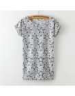 2019 kobiet lato hot kot drukuj casual drukuj O-neck moda koszula z krótkim rękawem T-shirt