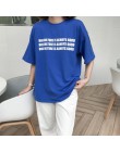 Koreański moda lato T koszula kobiety list druku luźne casual harajuku koszulka z krótkim rękawem żółty tshirt topy w dużych roz