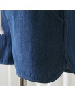 Denim macierzyński koreańska wersja luźne spodenki na co dzień dżinsy ubranie plus size w ciąży karmienie piersią brzuch kobiety