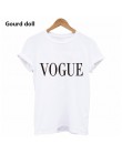 Harajuku mody VOGUE list wydrukowano koszulki damskie topy Tee t shirt kobiet dla kobiet tumblr czarny/biały kawaii krótki z dłu