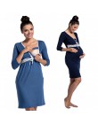 Koronkowe sukienki głęboki dekolt w serek karmienie piersią sukienka kobiety w ciąży sukienka do karmienia piersią piżamy ciążow