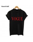 Harajuku mody VOGUE list wydrukowano koszulki damskie topy Tee t shirt kobiet dla kobiet tumblr czarny/biały kawaii krótki z dłu