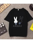 KAWAII druku T koszula kobiety wiosna lato nowy styl krótki rękaw okrągły dekolt kobiety bluzki na co dzień luźne Tshirt kobiet