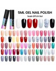 LILYCUTE lakier do paznokci 5 ML 175 kolor serii żel polski paznokci lakier do paznokci UV LED Soak-off żel lakier vernis Semi P