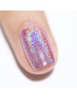 Urodzony dość wrażliwy na światło holograficzny lakier do paznokci 6 ml różowy srebrny Holo Shimmer Glitter zmiana koloru lakier