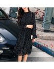 Dwie warstwy kwiatowy szyfonowa sukienka elastyczny pas kobiet wiosna linia Lace Up Flare rękaw czeski sukienka Femme Vestidos 2