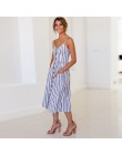 Sexy V Neck Backless kwiatowy lato plaża sundress sukienka kobiety 2019 biały Boho w paski przycisk słonecznika Daisy Party suki