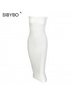 Sibybo Off ramię bez ramiączek Sexy kobiety sukienka bez rękawów proste długie Bodycon sukienka Backless dorywczo lato sukienka 