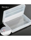 ERUIKA 1 PC przezroczysty tipsy akrylowe wiertła Box 20 otwory plastikowy stojak do przechowywania pojemnik do 3/32 "bity wiertł