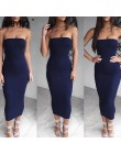 Sibybo Off ramię bez ramiączek Sexy kobiety sukienka bez rękawów proste długie Bodycon sukienka Backless dorywczo lato sukienka 