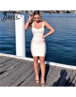 INDRESSME 2019 bandaża sukni Sexy Mini Spaghetti pasek Bodycon bez ramiączek klub Party letnie damskie sukienki Femme Vestidos